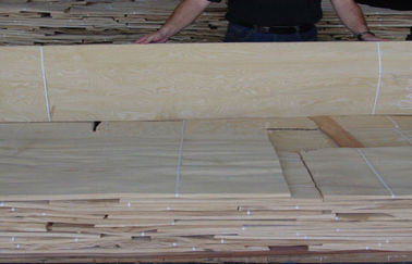 Отрезанная облицовка отрезка проектированная узелком деревянная с толщиной 0.45mm