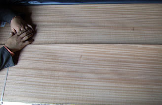 0,45 Sapelli четверти mm облицовки отрезка с яркий прямой линией зерном